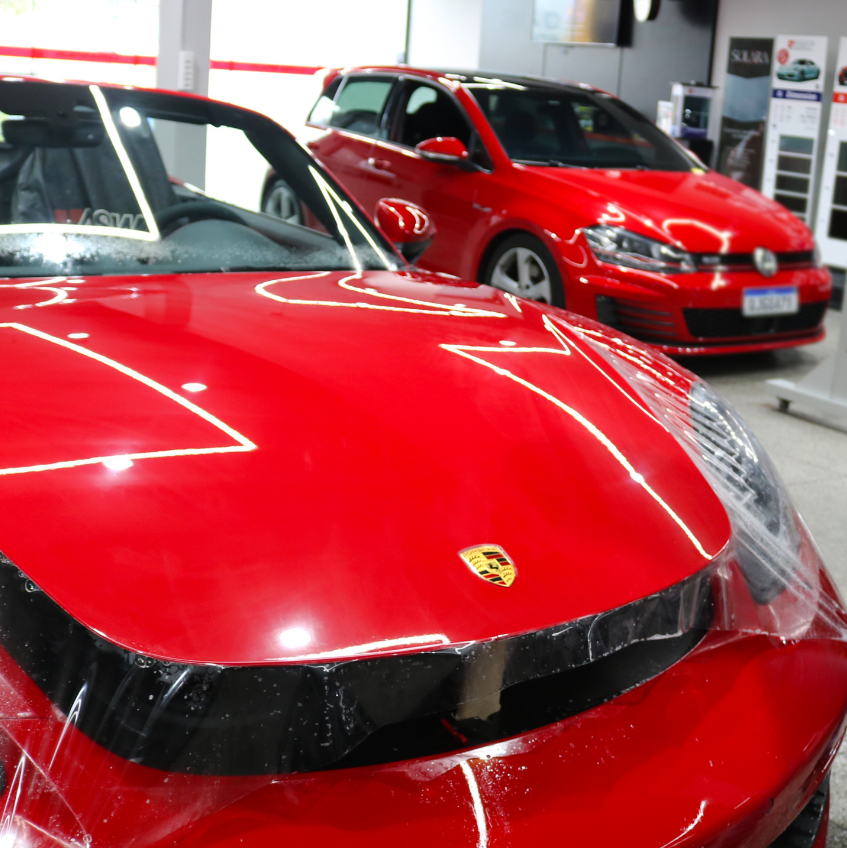 Porsche com proteção PPF - Antichip PPF